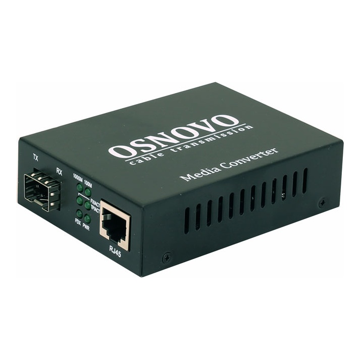 OSNOVO OMC-1000-11X OMC-1000-11X Медиаконвертер Gigabit Ethernet 1xRJ45, 1xSFP
