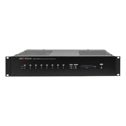 Inter-M DAC-288 Сетевой аудиоконтроллер, технология Dante, 8 аудиовходов, 8 аудиовыходов, RS-232, 8 пар 'сухих контактов'