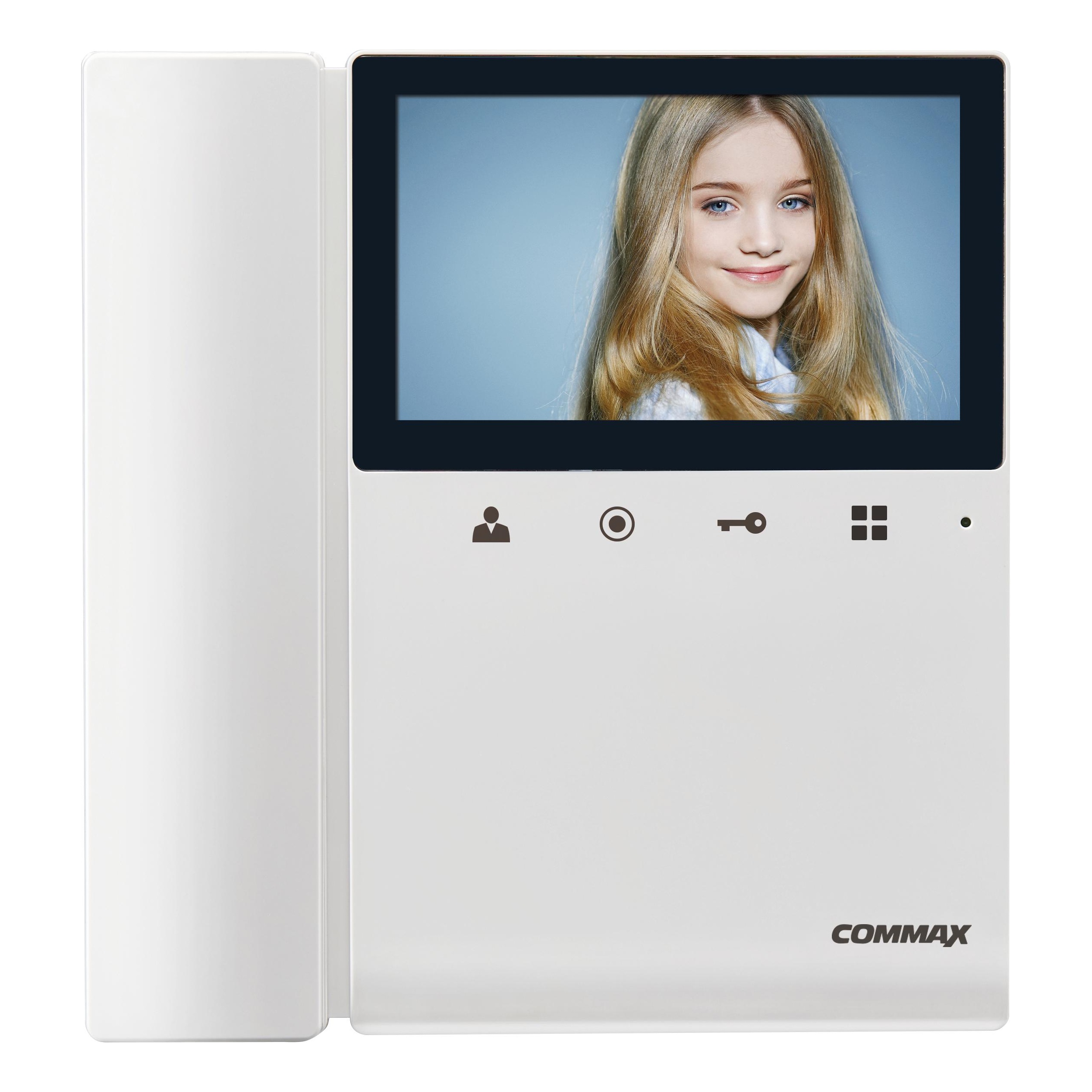 Commax CDV-43K2/VZ WHI Монитор цветной видеодомофона, совместимый с координатно-матричными домофонами, цвет Белый
