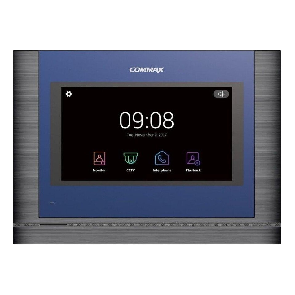 Commax CDV-704MA/VZ D-SIL Монитор цветной видеодомофона, совместимый с координатно-матричными домофонами, цвет Темно-серебристый