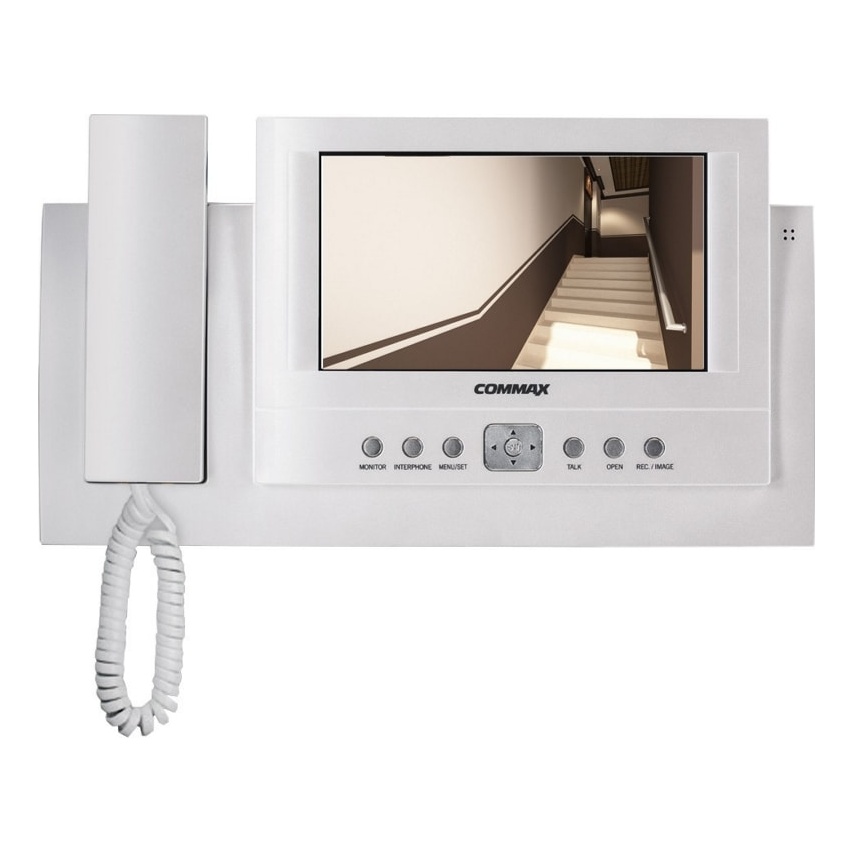 Commax CDV-71BE/VZ W-PRL Монитор цветной видеодомофона, совместимый с координатно-матричными домофонами, цвет Светло-перламутровый