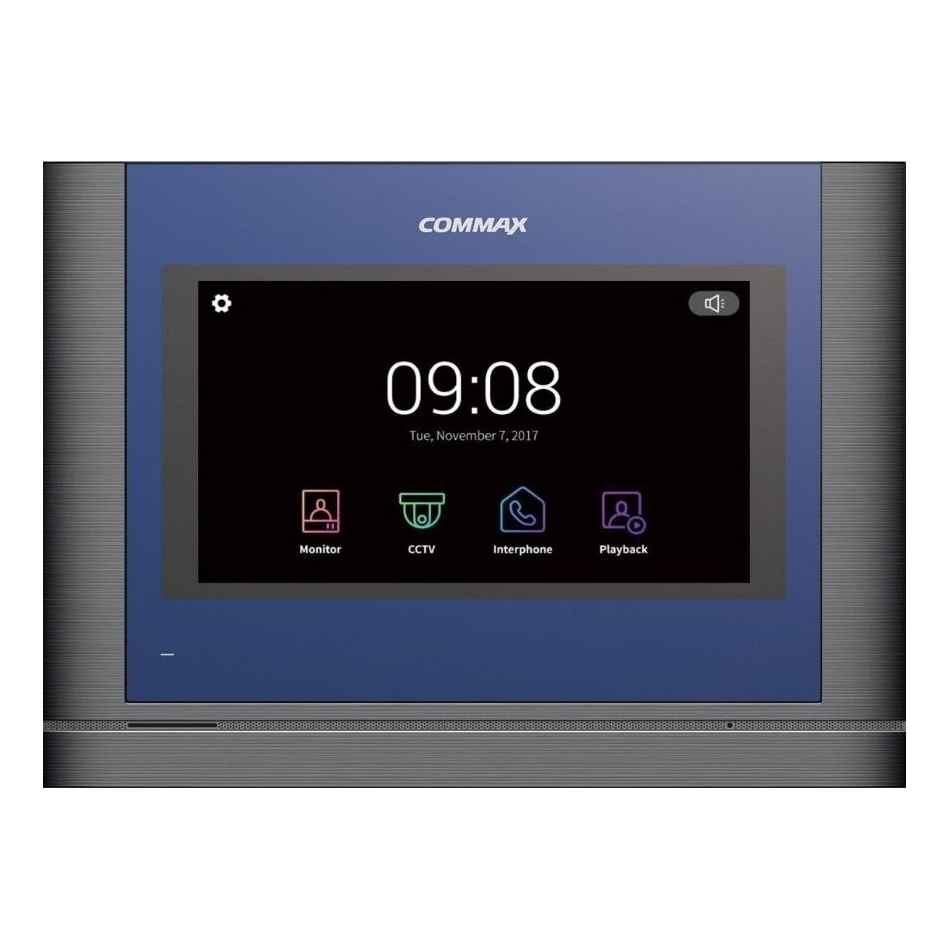 Commax CDV-704MA/XL D-SIL Монитор цветной видеодомофона, совместимый с цифровыми домофонами, цвет Темно-серебристый