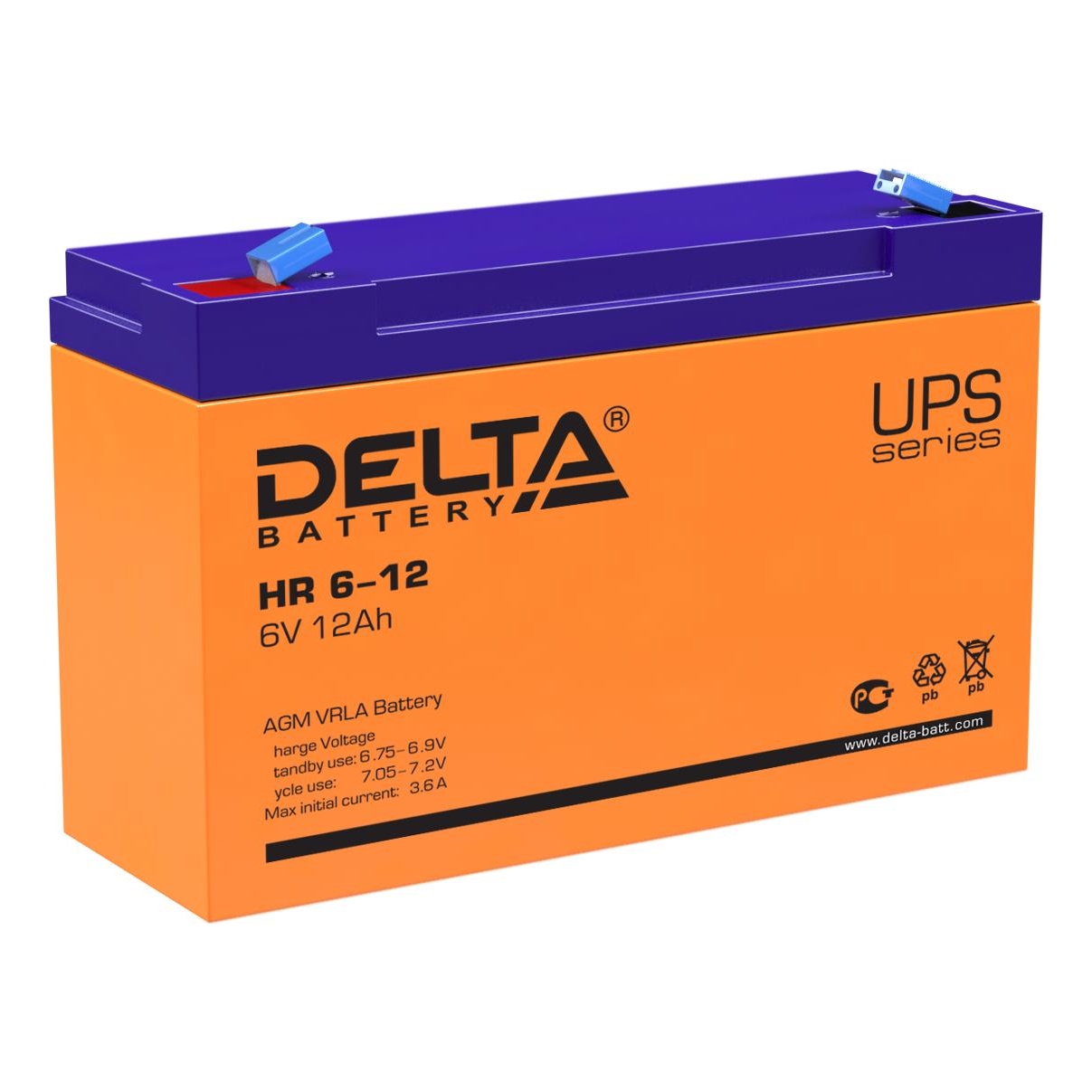 Delta battery HR 6-12 Аккумуляторная батарея