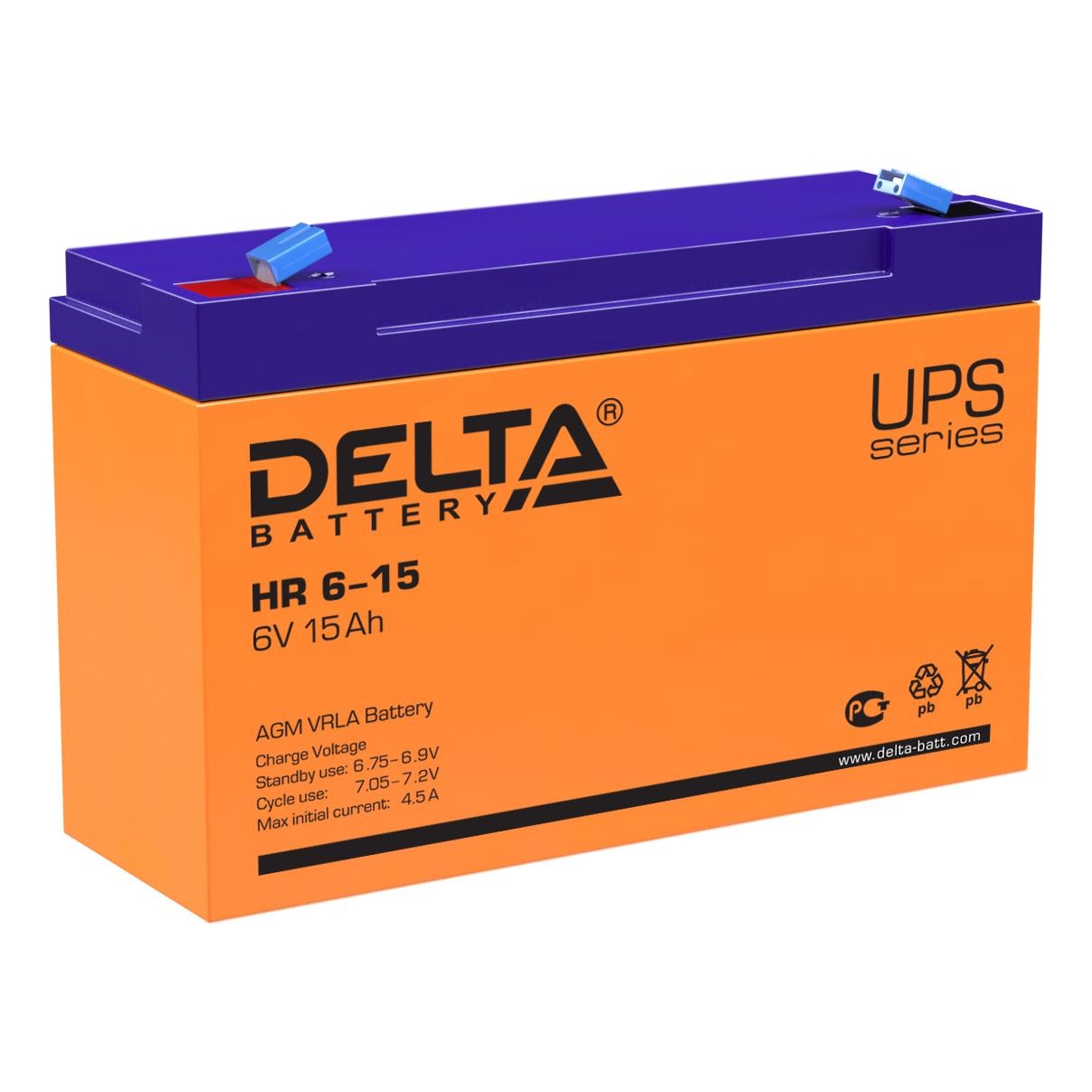 Delta battery HR 6-15 Аккумуляторная батарея