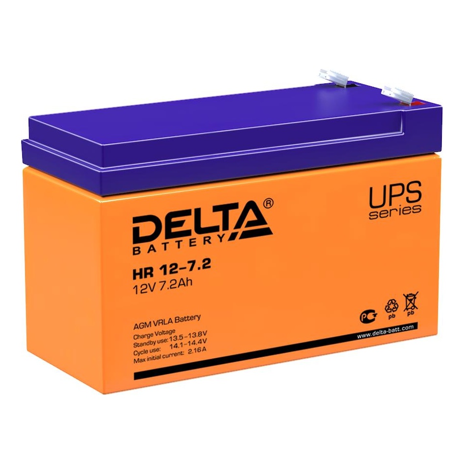 Delta battery HR 12-7.2 Аккумуляторная батарея