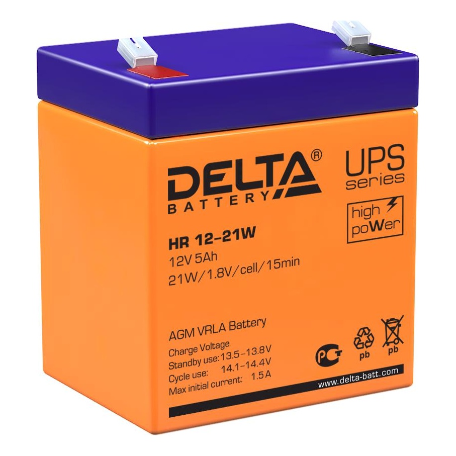 Delta battery HR 12-21 W Аккумуляторная батарея