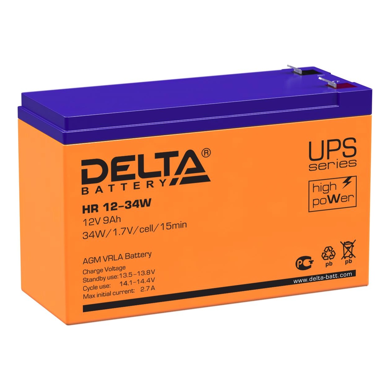 Delta battery HR 12-34 W Аккумуляторная батарея