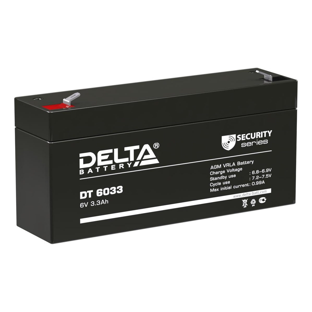 Delta battery DT 6033 (125мм) Аккумуляторная батарея
