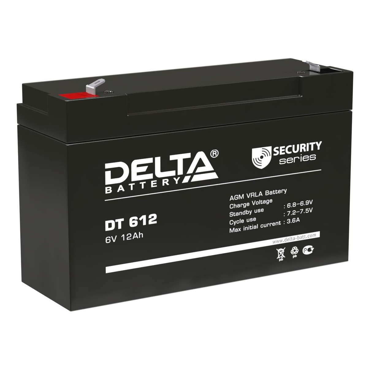 Delta battery DT 612 Аккумуляторная батарея