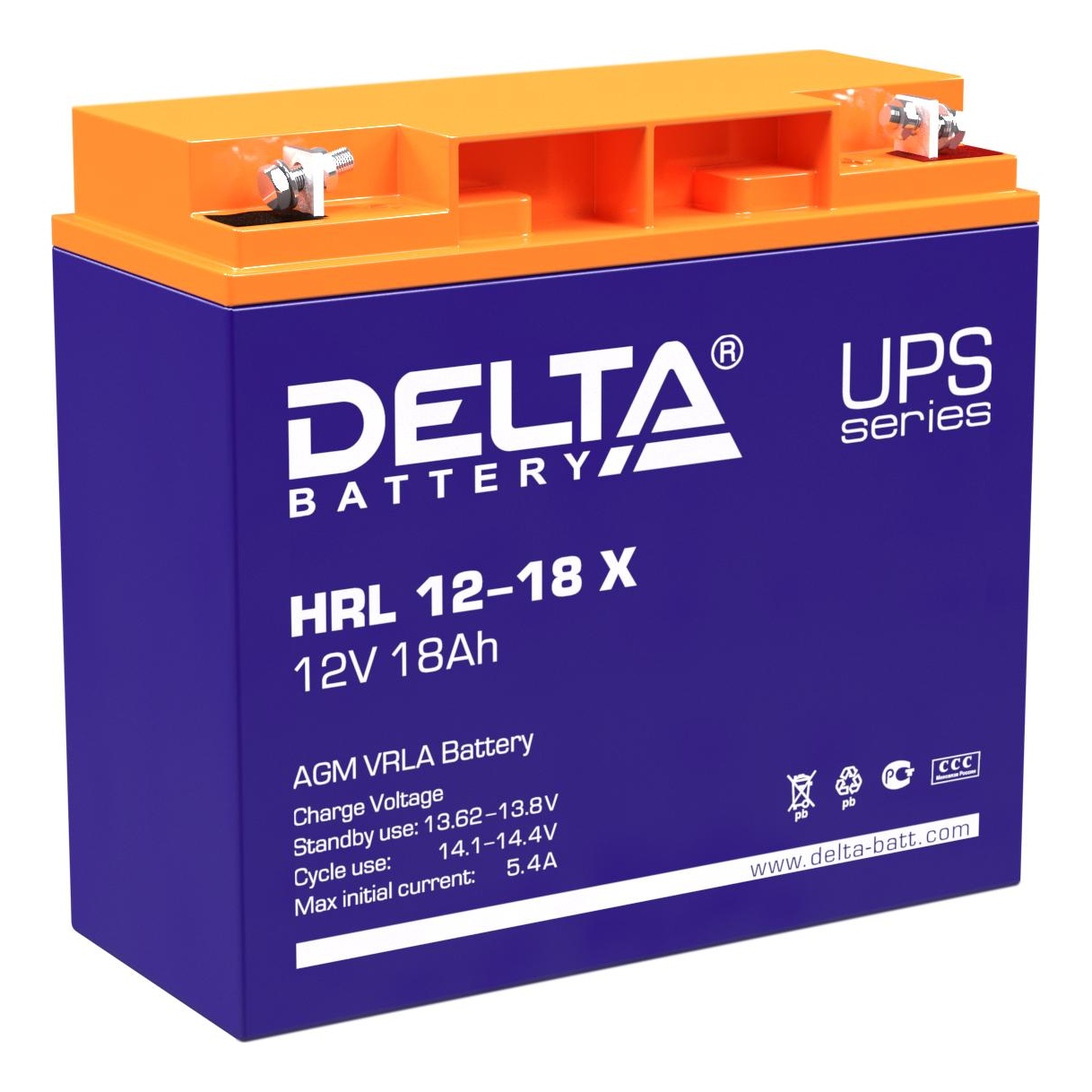 Delta battery HRL 12-18 X Аккумуляторная батарея