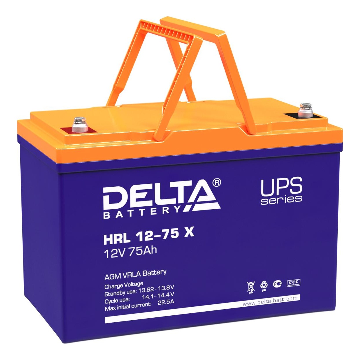 Delta battery HRL 12-75 X Аккумуляторная батарея