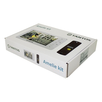 TANTOS Amelie kit (White). Комплект бюджетного домофона: монитор 7 Amelie и вызывная панель Walle (медь). Монитор: цветной