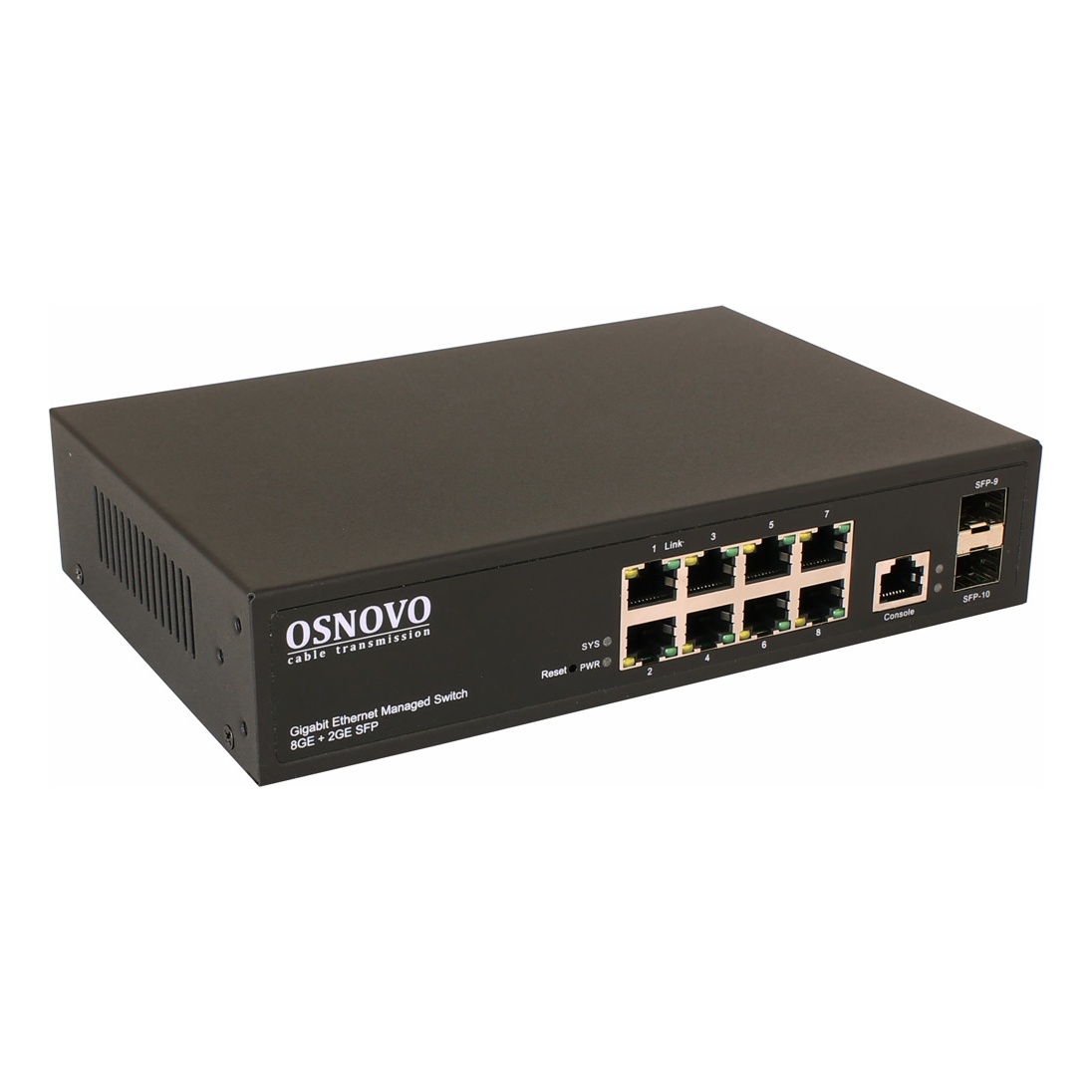 OSNOVO SW-70802/L2 SW-70802/L2 SW-70802/L2 Управляемый (L2+) коммутатор Gigabit Ethernet на 10 портов