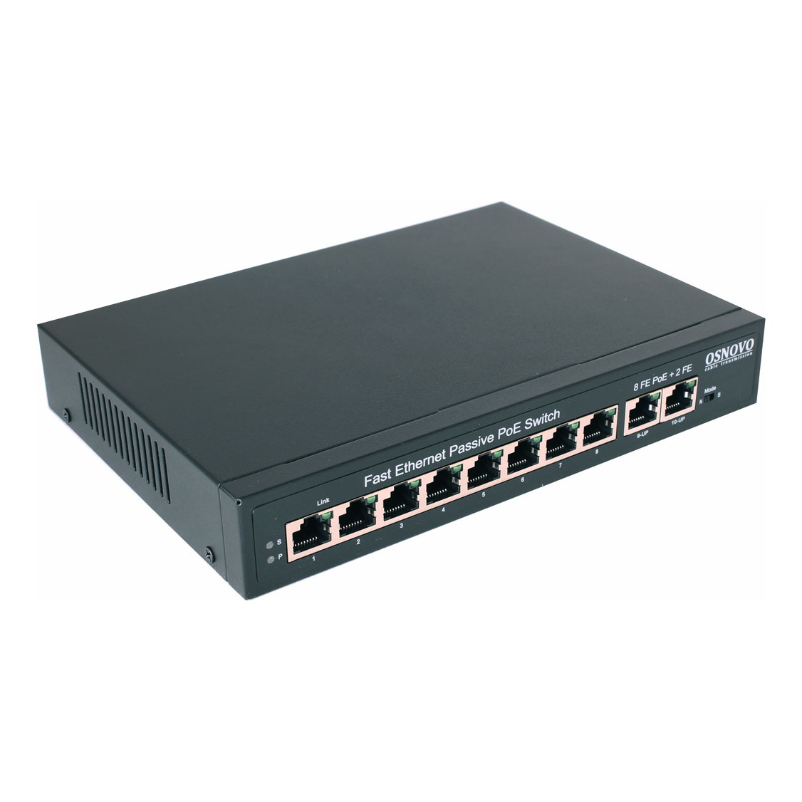 OSNOVO SW-21000/A(120W) SW-21000/A(120W) Passive PoE коммутатор Fast Ethernet на 10 портов