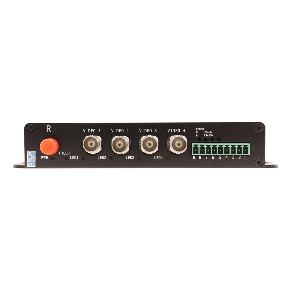 OSNOVO TA-H42/15F Оптический передатчик 4 каналов видео HDCVI/HDTVI/AHD/CVBS и 1 двунаправленного канала управления (RS485/полудуплекс) по одномодовому оптоволокну до 20км