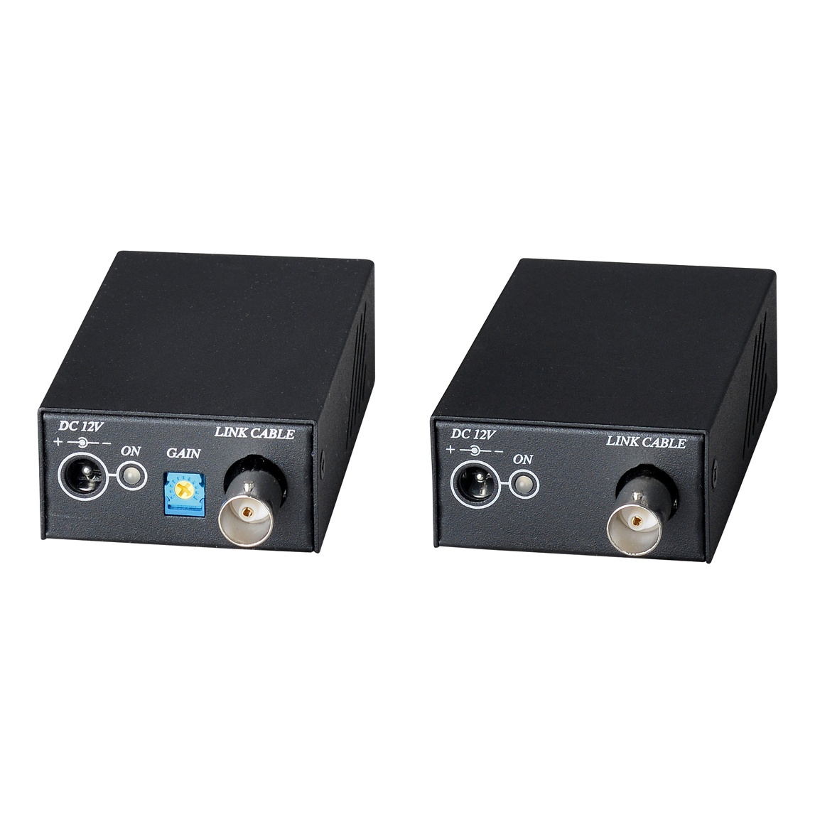 SC&T CHB001HM Комплект (передатчик CHB001HMT+ приемник CHB001HMR), для передачи Composite Video (до 960H/700ТВЛ) и аудио сигнала по одному коаксиальному кабелю, расстояние предачи до 400м, при использовании кабеля RG59, до 600м, при использовании кабеля R