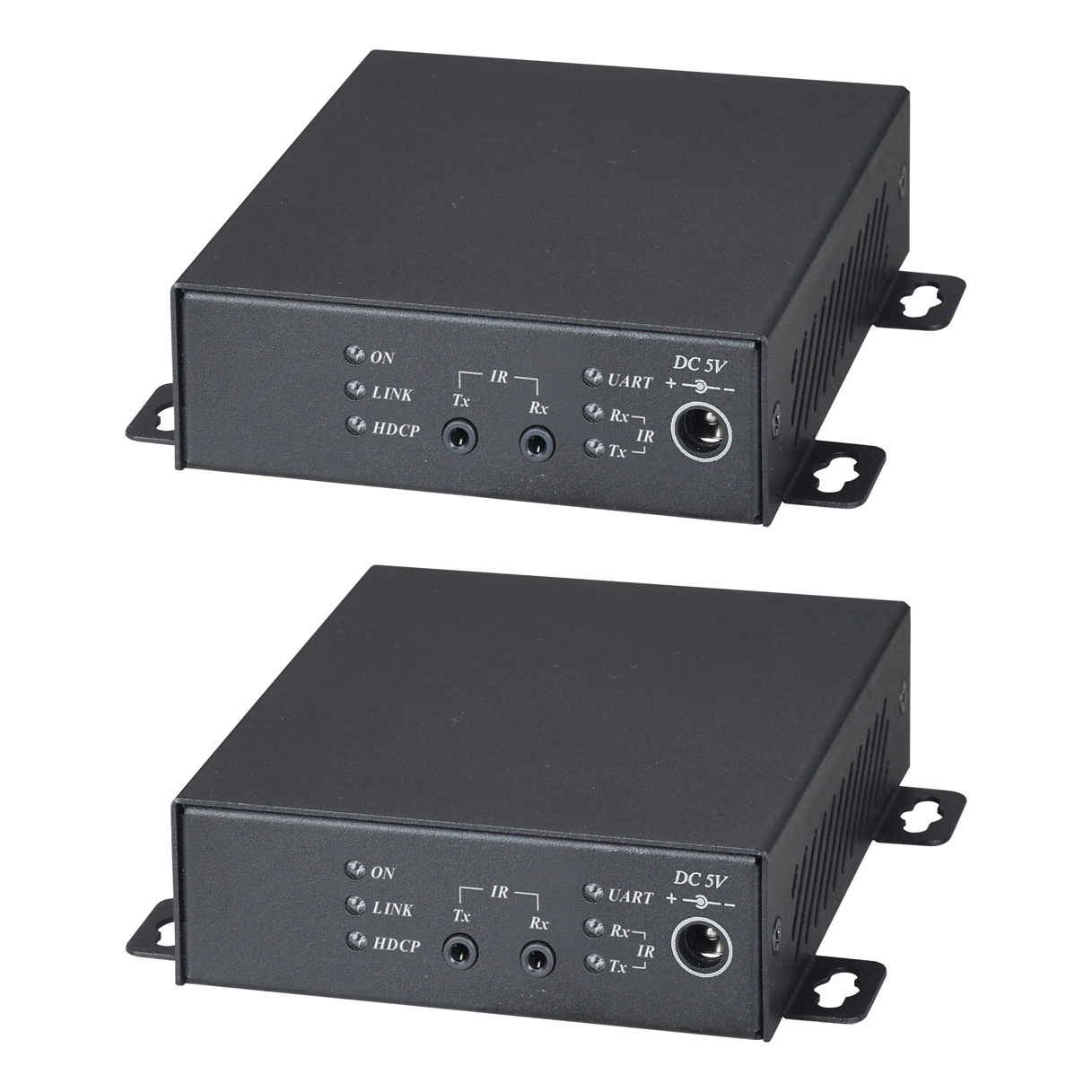 SC&T HE20E Комплект (передатчик и приемник) для передачи HDMI, сигналов ИК (30-60кГц) и RS232 по одному кабелю витой пары (от CAT5e) до 100м (HDBaseT 2.0)