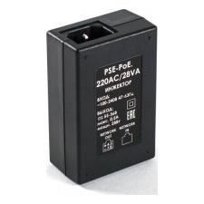 Бастион Инжектор POE PSE-PoE.220AC/28VA 55 В 0.5 А стандарты IEEE 802.3af, IEEE 802.3at.