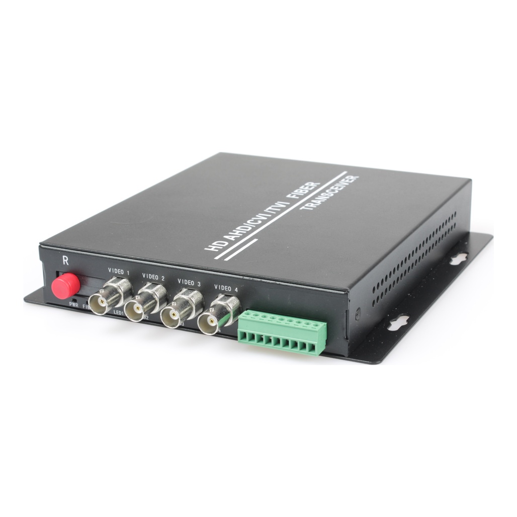 OSNOVO RA-H42-15F Оптический приемник 4 каналов видео HDCVI/HDTVI/AHD/CVBS и 1 двунаправленного канала управления (RS485/полудуплекс) по одномодовому оптоволокну до 20км