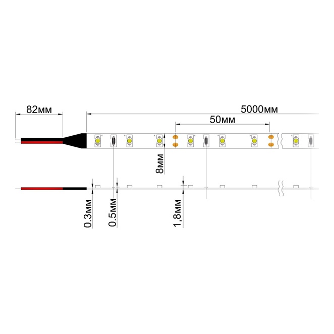 ARLIGHT Лента RT 2-5000 (3528, 300 LED, LUX) (LUX B, 24, Холодный белый) 2978000115049