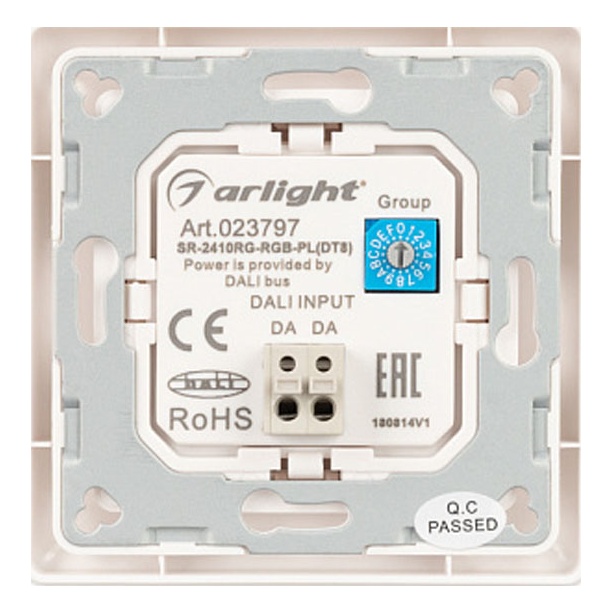 ARLIGHT INTELLIGENT ARLIGHT Роторная панель DALI-233-1G-RGB-IN (BUS, DT8, Backlight) 2977990237977